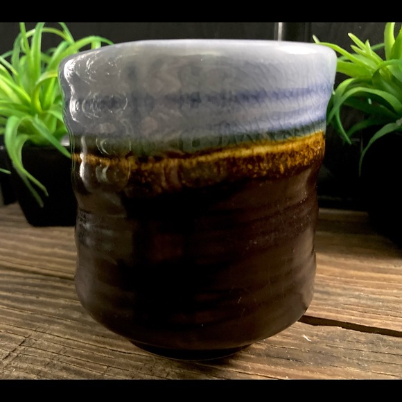 Vintage Studio Art Pottery Handleless Mug - Picture 3 of 8